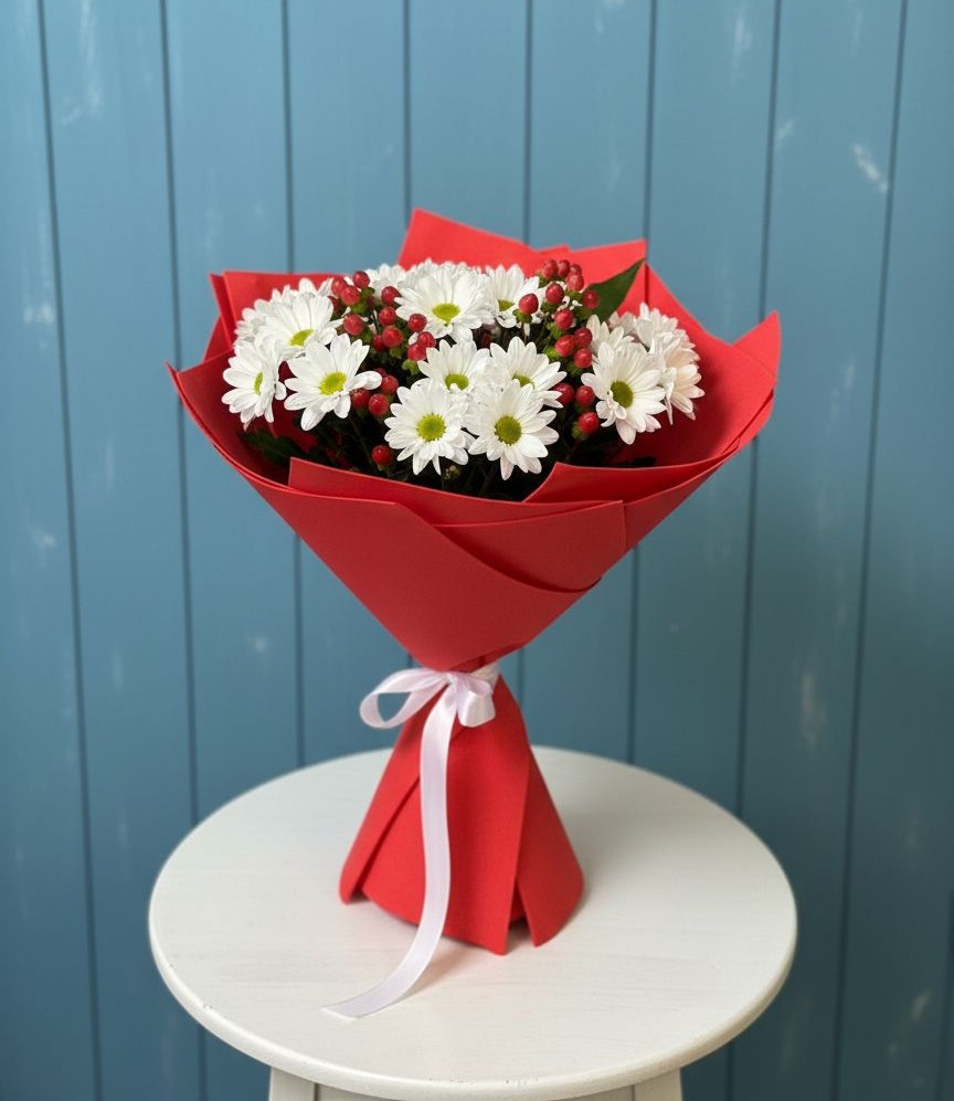 Букет цветов из: Хризантемы в Красноармейске Саратовской области