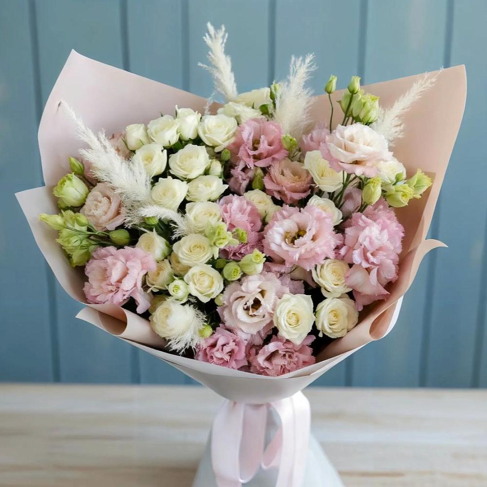 Букет цветов из: Альстромерии и Розы в Красноармейске Саратовской области