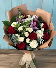 Букет цветов из:  Розы и Альстромерии #REPLACE_PRED# Красноармейске Саратовской области
