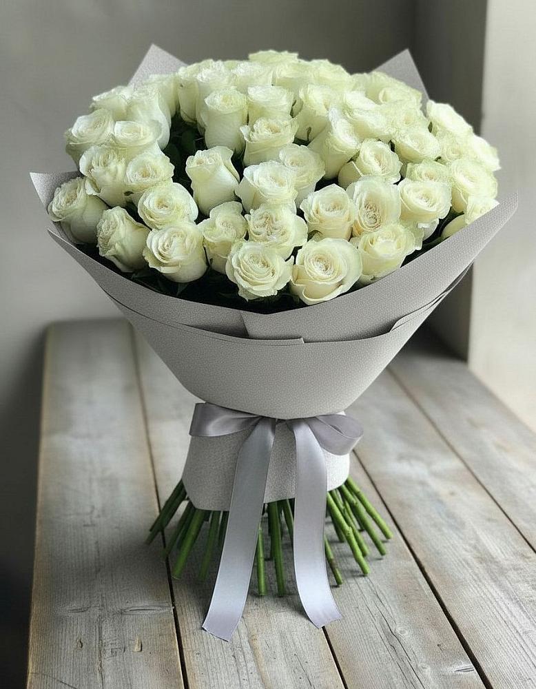 Букет 35 Белых роз в Красноармейске Саратовской области