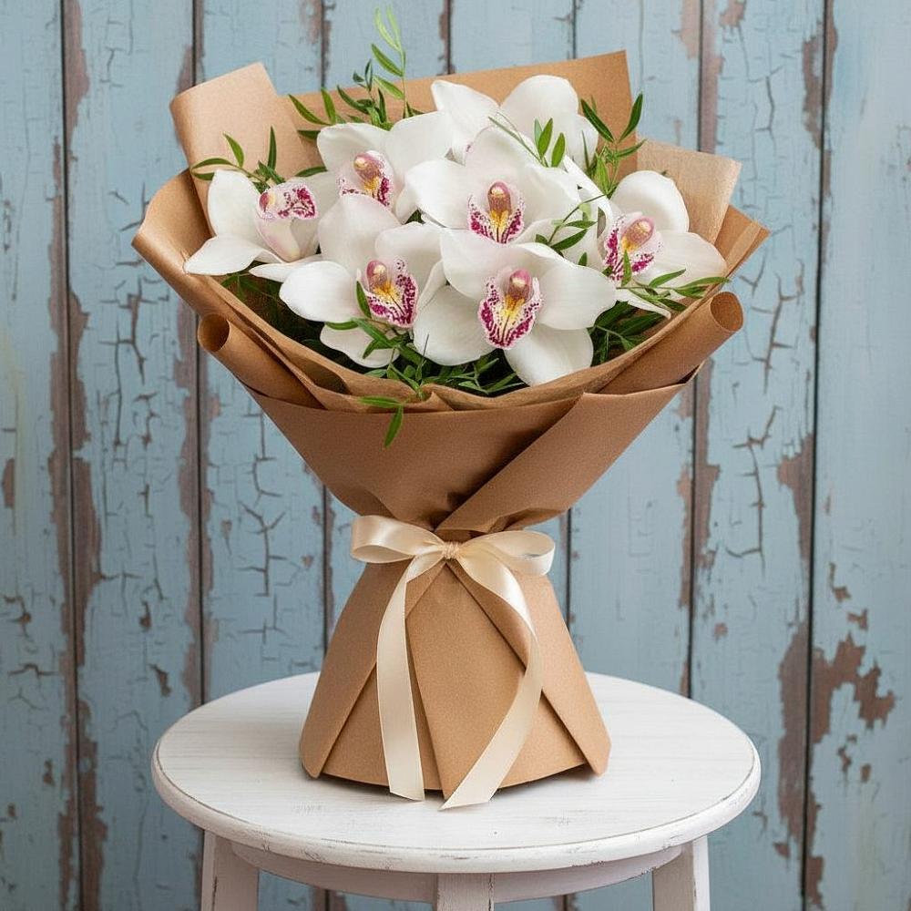Букет цветов из: Орхидеи и Розы в Красноармейске Саратовской области