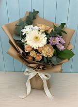 Букет цветов из:  Герберы и Хризантемы в Красноармейске Саратовской области