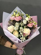 Букет цветов из:  Альстромерии, Розы и Лизиантусы #REPLACE_PRED# Красноармейске Саратовской области