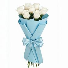 Букет 7 белых роз Проуд #REPLACE_PRED# Красноармейске Саратовской области