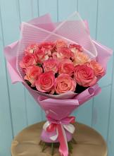Букет 15 Розовых роз Равель #REPLACE_PRED# Красноармейске Саратовской области