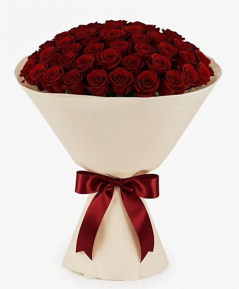 Букет 101 Бордовая роза Блэк Бакарра в Красноармейске Саратовской области