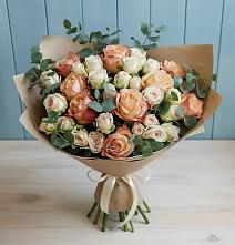 Букет цветов из:  Альстромерии и Розы #REPLACE_PRED# Красноармейске Саратовской области